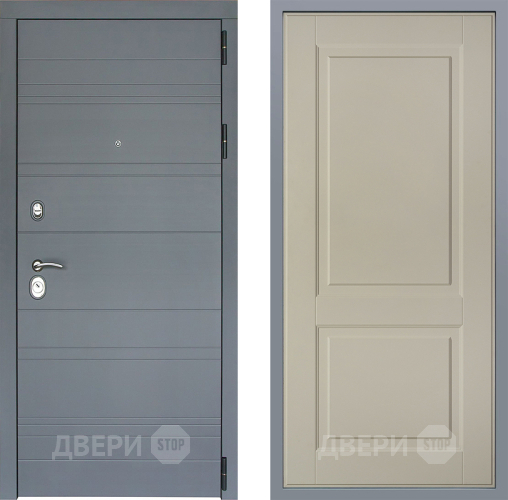 Дверь Заводские двери Лира Софт графит Доррен Шампань в Зеленоград
