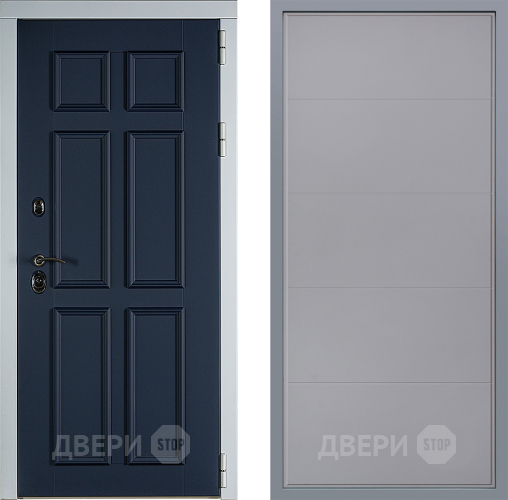 Дверь Заводские двери Стокгольм Тривия Грей софт в Зеленоград