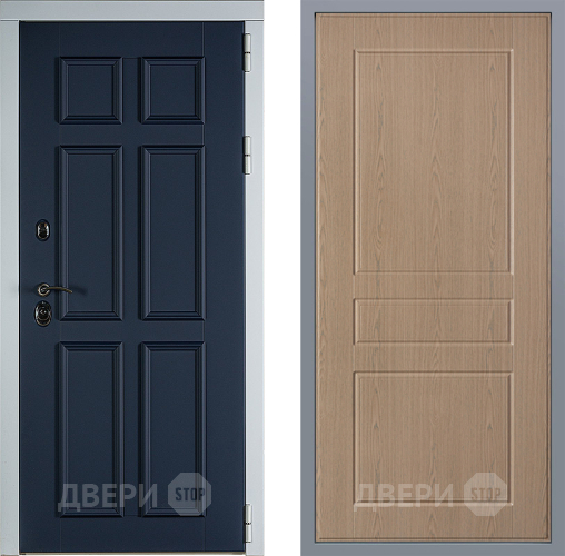 Дверь Заводские двери Стокгольм К-2 Беленый дуб в Зеленоград