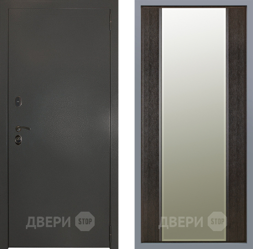 Дверь Заводские двери Эталон 3к антик серебро Зеркало Макси Венге в Зеленоград