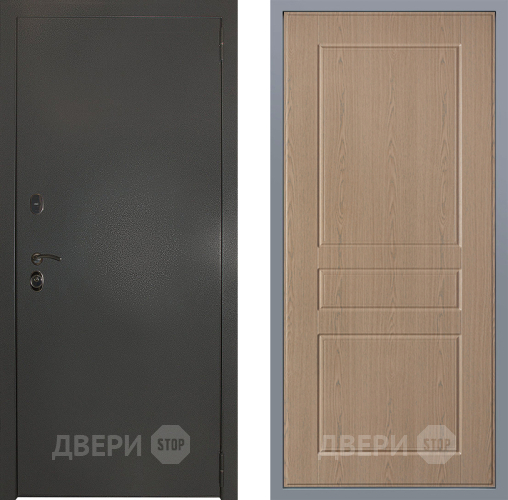 Дверь Заводские двери Эталон 3к антик серебро К-2 Беленый дуб в Зеленоград