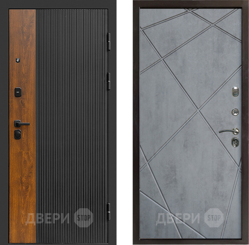 Дверь Престиж Prestizh Лучи Бетон темный в Зеленоград