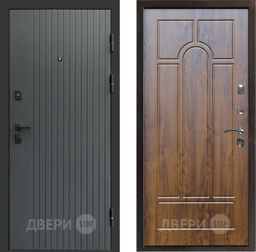 Входная металлическая Дверь Престиж Tvist Grey Арка Дуб в Зеленоград