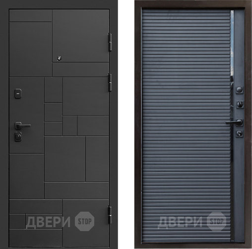 Входная металлическая Дверь Престиж Kvadro Porte Черный кварц в Зеленоград