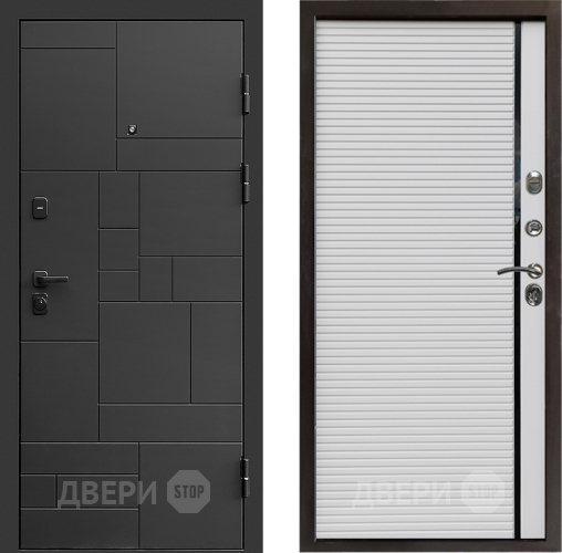 Входная металлическая Дверь Престиж Kvadro Porte Белый в Зеленоград