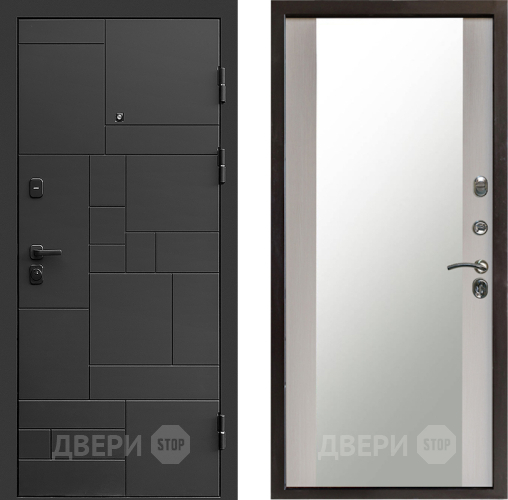Дверь Престиж Kvadro Зеркало Лиственница белая в Зеленоград