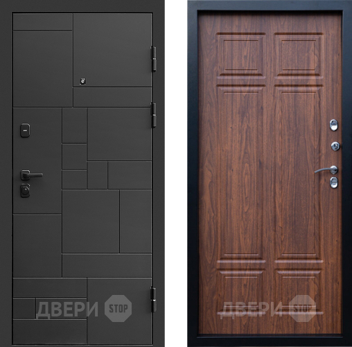 Дверь Престиж Kvadro Премиум Орех темный в Зеленоград