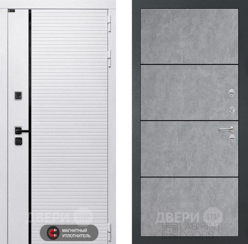 Дверь Лабиринт (LABIRINT) Royal 25 Бетон светлый в Зеленоград