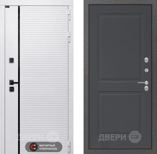 Дверь Лабиринт (LABIRINT) Royal 11 Графит софт в Зеленоград