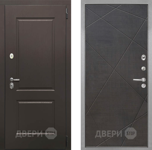 Входная металлическая Дверь Интекрон (INTECRON) Кампо Лучи-М Венге распил кофе в Зеленоград