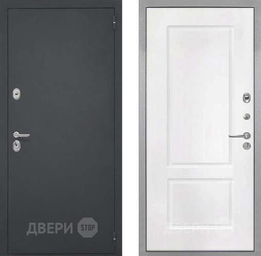 Входная металлическая Дверь Интекрон (INTECRON) Гектор КВ-2 Белый матовый в Зеленоград