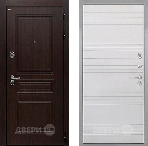 Дверь Интекрон (INTECRON) Брайтон Тиковое Дерево ФЛ-316 Белый ясень в Зеленоград