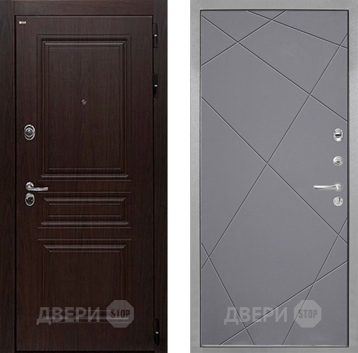 Дверь Интекрон (INTECRON) Брайтон Тиковое Дерево Лучи-М Графит софт в Зеленоград