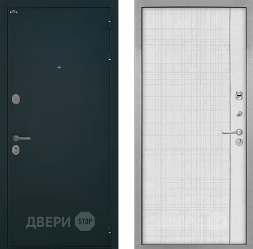 Входная металлическая Дверь Интекрон (INTECRON) Греция В-07 с молдингом Лофт белый в Зеленоград