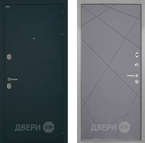 Дверь Интекрон (INTECRON) Греция Лучи-М Графит софт в Зеленоград