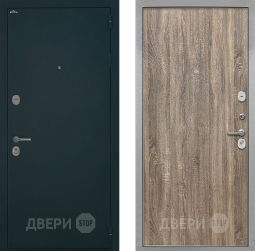 Входная металлическая Дверь Интекрон (INTECRON) Греция Гладкая Дуб турин в Зеленоград