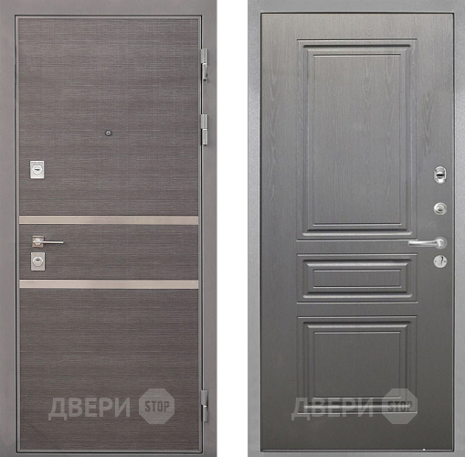 Дверь Интекрон (INTECRON) Неаполь ФЛ-243 Графит вуд дуб в Зеленоград