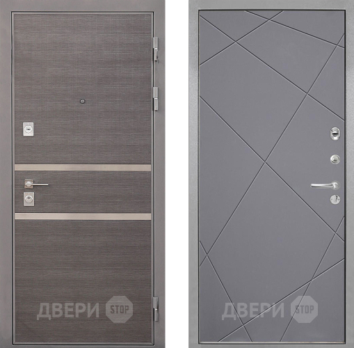 Дверь Интекрон (INTECRON) Неаполь Лучи-М Графит софт в Зеленоград