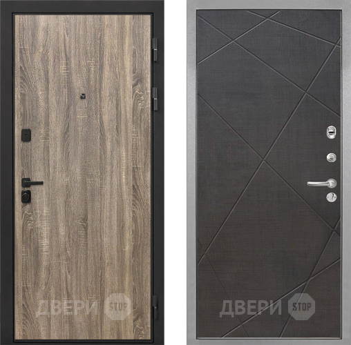 Входная металлическая Дверь Интекрон (INTECRON) Профит Black Дуб Турин Лучи-М Венге распил кофе в Зеленоград