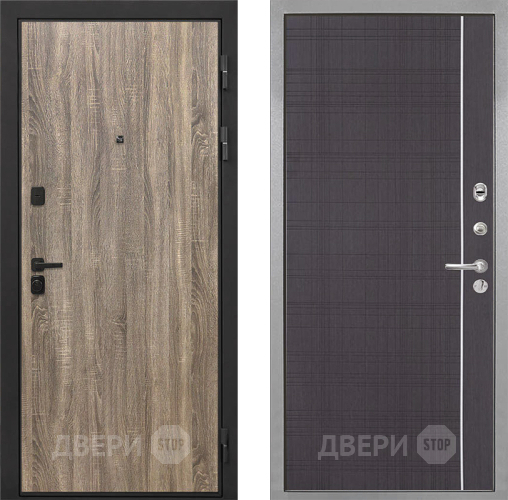 Дверь Интекрон (INTECRON) Профит Black Дуб Турин В-07 с молдингом Венге в Зеленоград