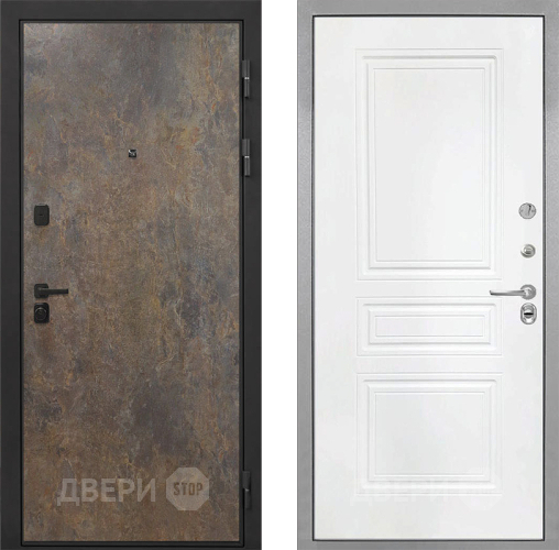 Дверь Интекрон (INTECRON) Профит Black Гранж ФЛ-243 Белый матовый в Зеленоград