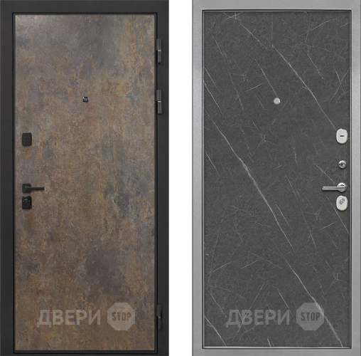 Дверь Интекрон (INTECRON) Профит Black Гранж Гладкая Гранит лава оникс в Зеленоград