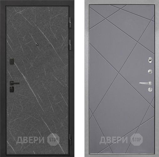 Входная металлическая Дверь Интекрон (INTECRON) Профит Black Гранит Лава Оникс Лучи-М Графит софт в Зеленоград