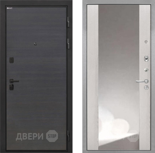 Входная металлическая Дверь Интекрон (INTECRON) Профит Black Эковенге ФЛЗ-516 Зеркало Сосна белая в Зеленоград