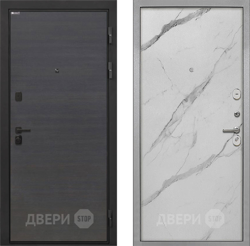 Дверь Интекрон (INTECRON) Профит Black Эковенге Гладкая Мрамор натуральный арктик в Зеленоград