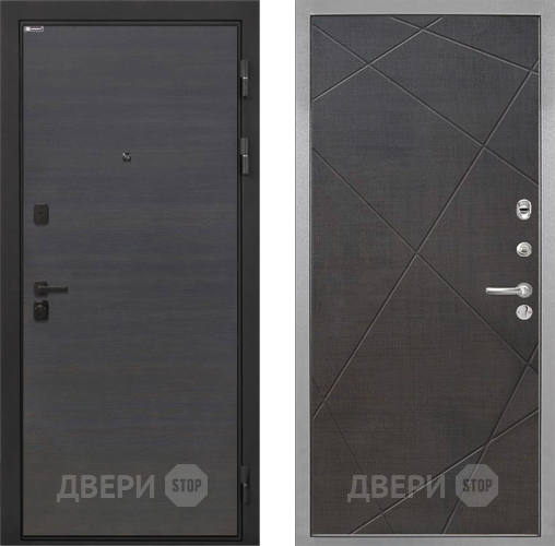 Дверь Интекрон (INTECRON) Профит Black Эковенге Лучи-М Венге распил кофе в Зеленоград