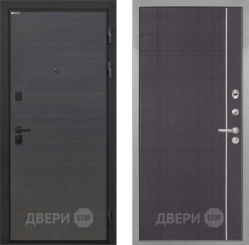 Входная металлическая Дверь Интекрон (INTECRON) Профит Black Эковенге В-07 с молдингом Венге в Зеленоград