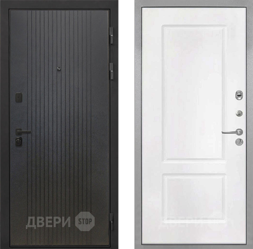 Входная металлическая Дверь Интекрон (INTECRON) Профит Black ФЛ-295 КВ-2 Белый матовый в Зеленоград