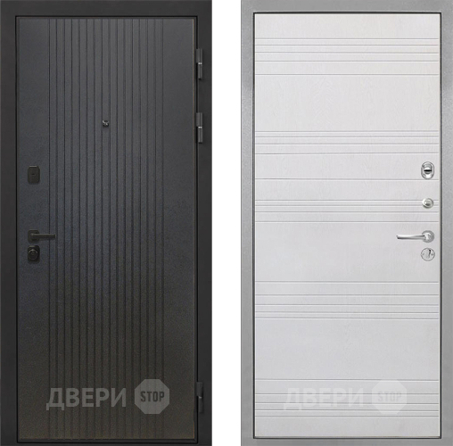 Входная металлическая Дверь Интекрон (INTECRON) Профит Black ФЛ-295 ФЛ-316 Белый ясень в Зеленоград