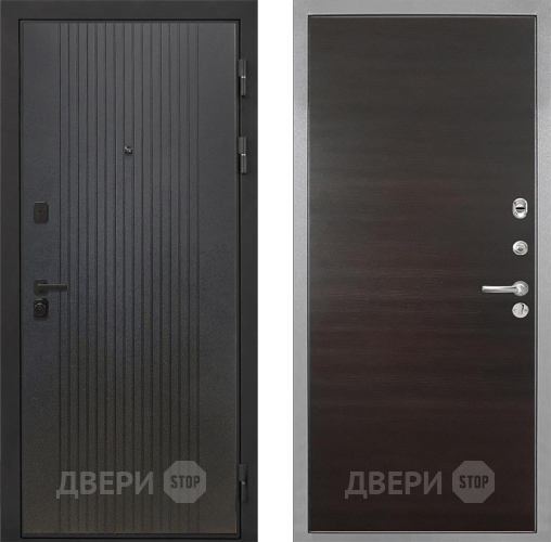 Дверь Интекрон (INTECRON) Профит Black ФЛ-295 Гладкая Эковенге поперечный в Зеленоград