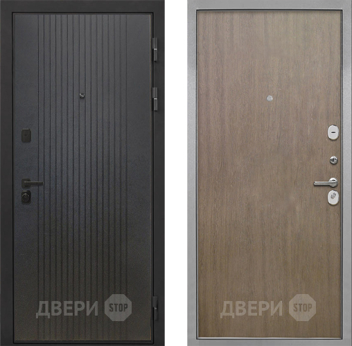 Входная металлическая Дверь Интекрон (INTECRON) Профит Black ФЛ-295 Гладкая шпон Венге коричневый в Зеленоград