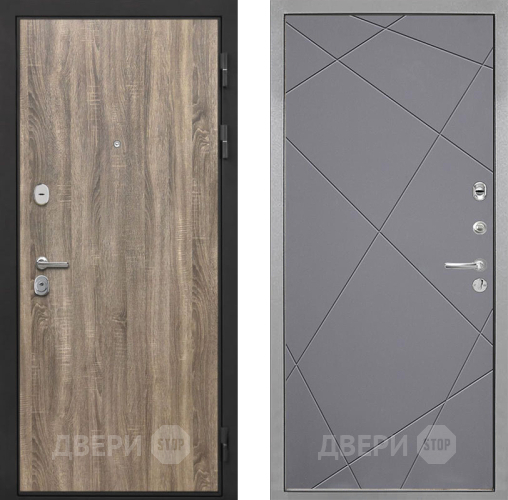 Дверь Интекрон (INTECRON) Гектор Дуб Турин Лучи-М Графит софт в Зеленоград