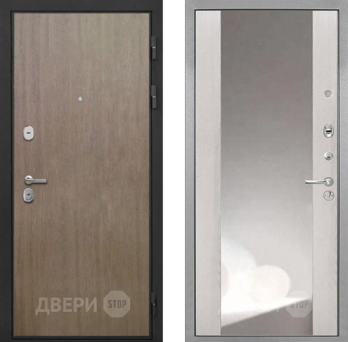 Дверь Интекрон (INTECRON) Гектор Венге Коричневый ФЛЗ-516 Зеркало Сосна белая в Зеленоград