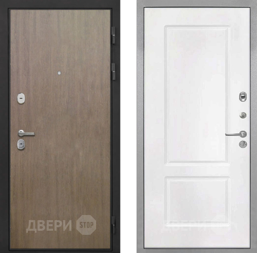 Дверь Интекрон (INTECRON) Гектор Венге Коричневый КВ-2 Белый матовый в Зеленоград