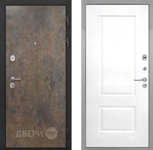 Входная металлическая Дверь Интекрон (INTECRON) Гектор Гранж Альба Роял Вуд белый в Зеленоград