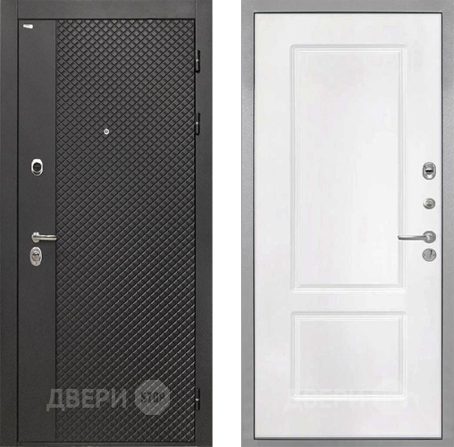 Входная металлическая Дверь Интекрон (INTECRON) Олимпия Black 4К КВ-2 Белый матовый в Зеленоград