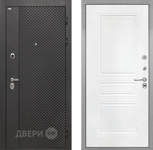 Входная металлическая Дверь Интекрон (INTECRON) Олимпия Black 4К ФЛ-243 Белый матовый в Зеленоград