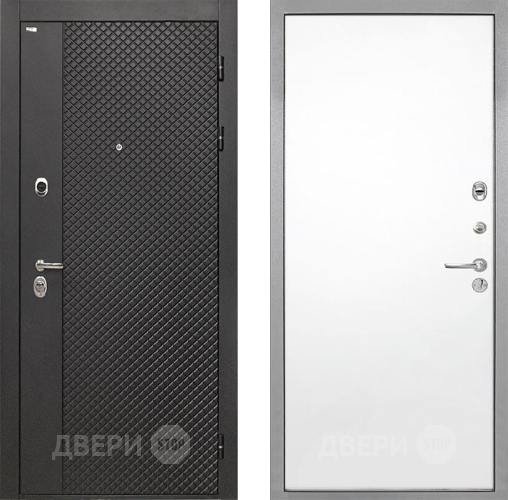 Входная металлическая Дверь Интекрон (INTECRON) Олимпия Black 4К Гладкая Силк Сноу в Зеленоград
