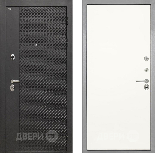 Входная металлическая Дверь Интекрон (INTECRON) Олимпия Black 4К Гладкая Слоновая кость в Зеленоград