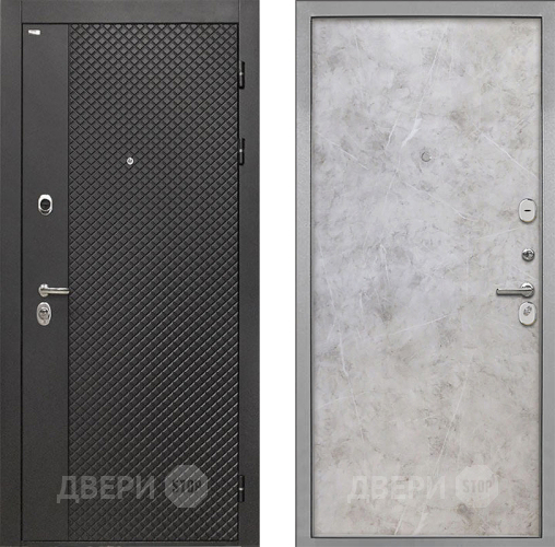 Входная металлическая Дверь Интекрон (INTECRON) Олимпия Black 4К Гладкая Мрамор светлый в Зеленоград