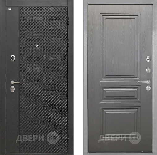 Входная металлическая Дверь Интекрон (INTECRON) Олимпия Black 4К ФЛ-243 Графит вуд дуб в Зеленоград