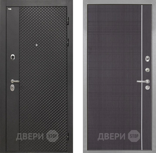 Входная металлическая Дверь Интекрон (INTECRON) Олимпия Black 4К В-07 с молдингом Венге в Зеленоград