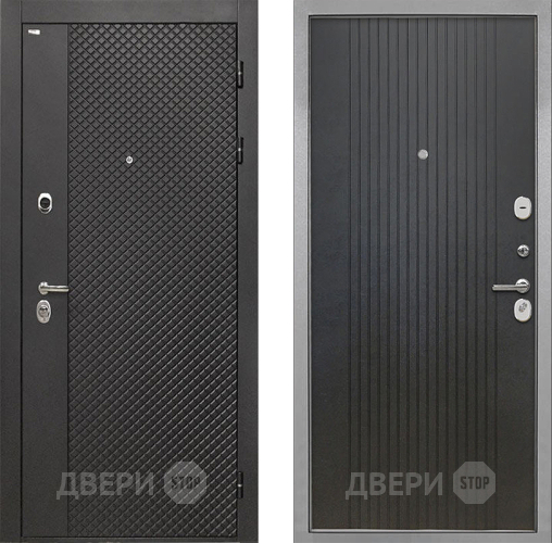 Входная металлическая Дверь Интекрон (INTECRON) Олимпия Black 4К ФЛ-295 Лофт черный в Зеленоград
