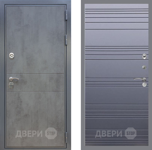 Дверь Рекс (REX) ФЛ-290 Line Силк титан в Зеленоград