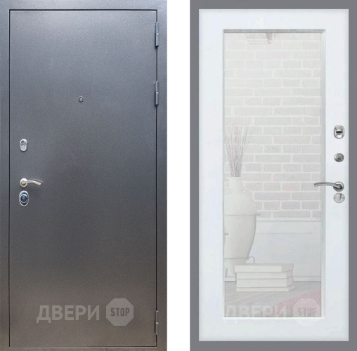 Дверь Рекс (REX) 11 Зеркало Пастораль Белый ясень в Зеленоград