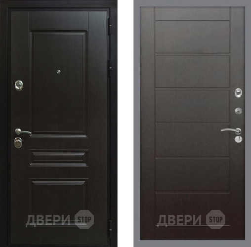 Входная металлическая Дверь Рекс (REX) Премиум-Н Сити Венге в Зеленоград